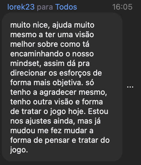 Depoimento Diagnostico do Tilt - IOREK